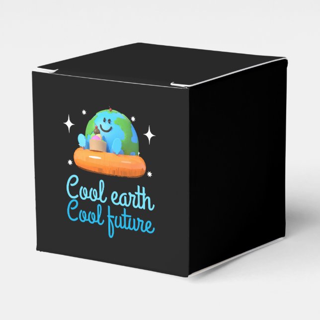 Coole Erde, Coole Zukunft - Erde Geschenkschachtel (Vorderseite)