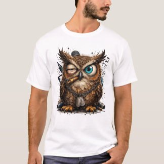 Coole Eulen Streetwear T-Shirt – Urban Style Desig