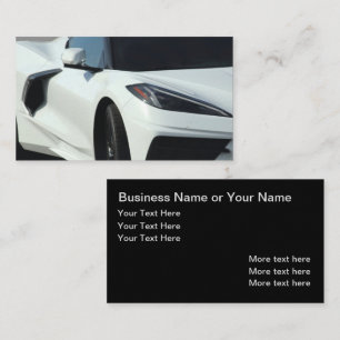 Coole Exotic Car Theme Business Cards Visitenkarte