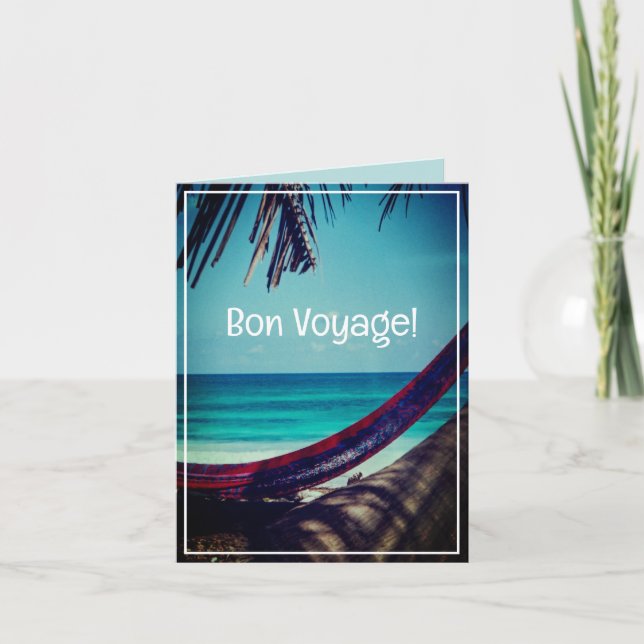 Coole Exotic Travel Bon Reise Karte (Vorderseite)