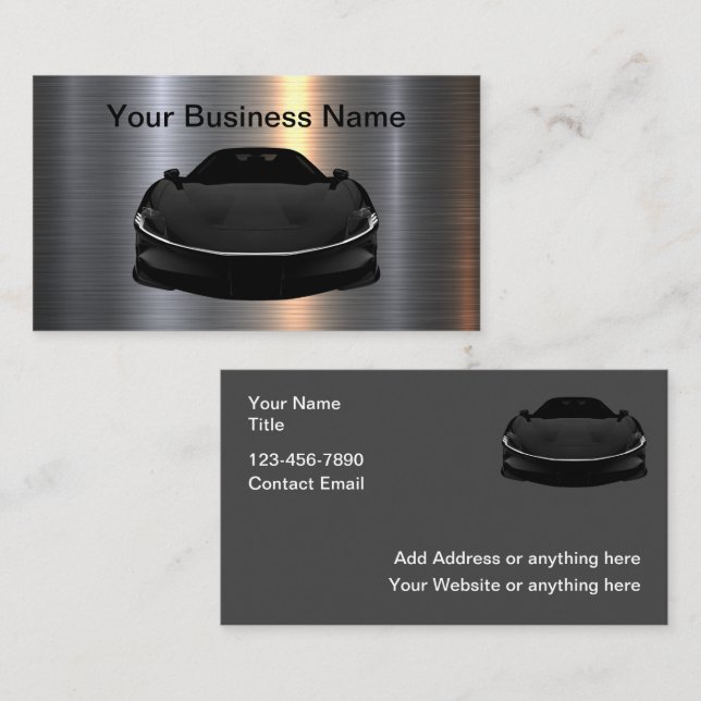 Coole Factor Automotive Business Cards Visitenkarte (Vorne/Hinten)