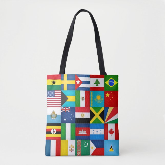 Coole Fahnen der Welt Tasche (Vorderseite)