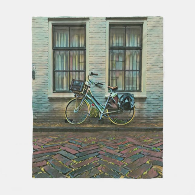 Coole Fahrradgeschenke Fleecedecke (Vorderseite)