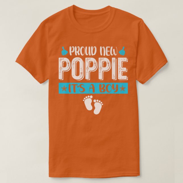 Coole Familie stolz neuen Poppie Es ist ein Junge  T-Shirt (Design vorne)