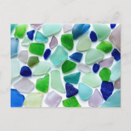 Coole Farben Seeglas Postkarte