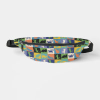 Coole, farbenfrohe Katzen auf Quiltplätzen