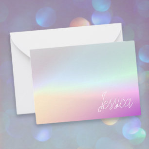 Coole Farbenfrohe Ombre-Farbverläufe und Ihr Scrip Mitteilungskarte