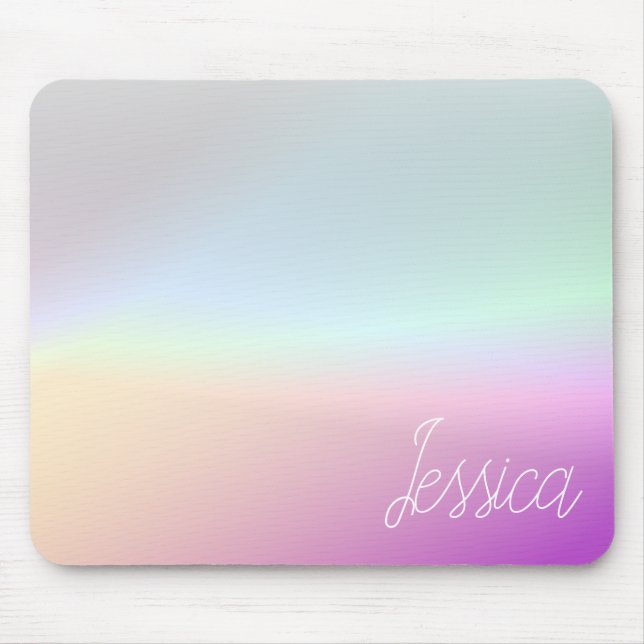 Coole Farbenfrohe Ombre-Farbverläufe und Ihr Scrip Mousepad (Vorne)