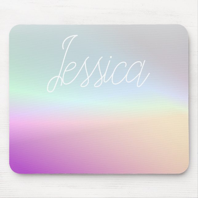 Coole Farbenfrohe Ombre-Farbverläufe und Ihr Scrip Mousepad (Vorne)