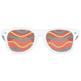 Coole, farbenfrohe Streifen Partybrille