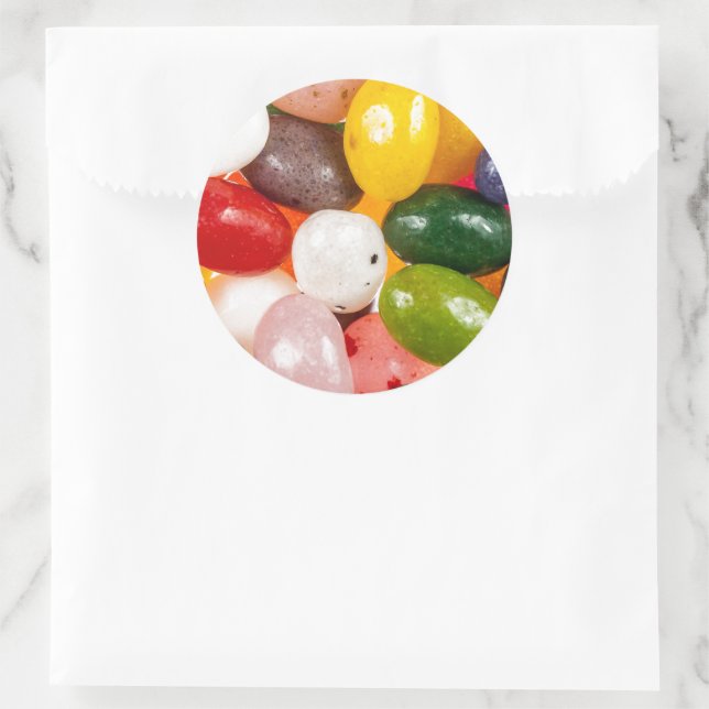 Coole, farbige Osterbohnen Runder Aufkleber (Tasche)