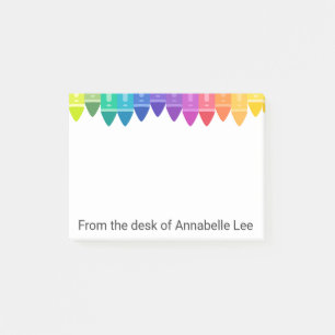 Coole farbige Zeichenstifte Post-it Klebezettel