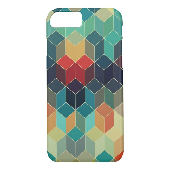 Coole Farbkuben Geometrisches Muster 5 Case-Mate iPhone Hülle (Rückseite)