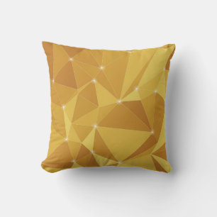 Coole Farbtöne von verschiedenen Polygonformen Kissen