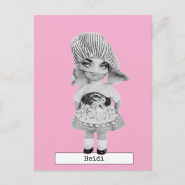 Coole Fashion Doll Postkarte