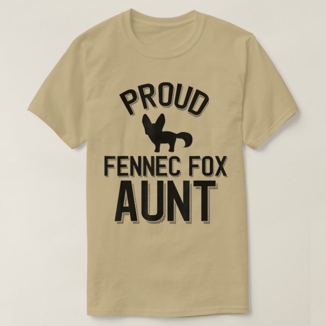 Coole Fennec Fennec Tante Proud Fennec Tante T-Shirt (Design vorne)