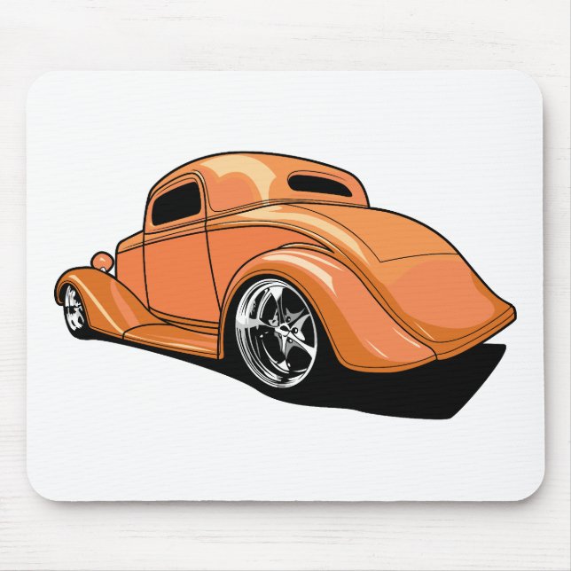 Coole fette Fendered Straße Rod Mousepad (Vorne)