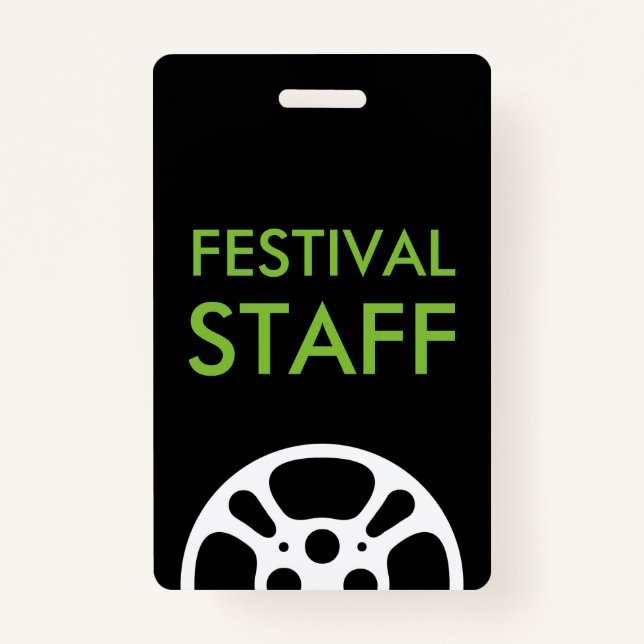 Coole Film-Festival-Personal-Spulen-Abzugsleinen Ausweis (Vorderseite)