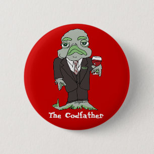 Coole Fisch-Geschenk-kundenspezifisches Button