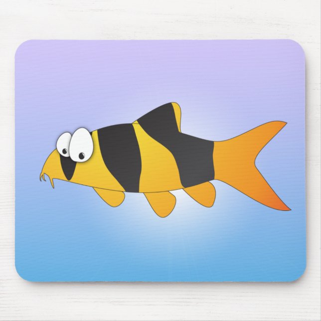 Coole Fische - Clownschmerle Mousepad (Vorne)