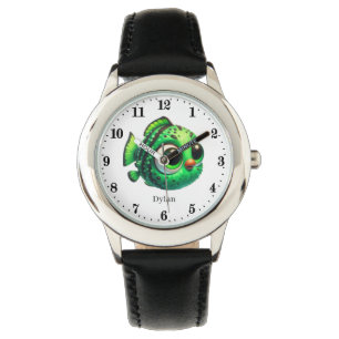 Coole Fische tragen Namen Jungs aufpassen Armbanduhr