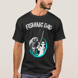Coole Fischerei-Kunst für Männer Vater Fischer Ang T-Shirt
