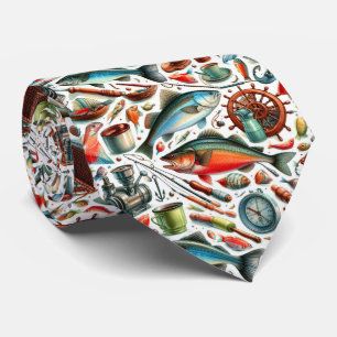 Coole Fischliebhaber Krawatte