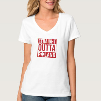 Coole Flagge außerhalb Polens T-Shirt