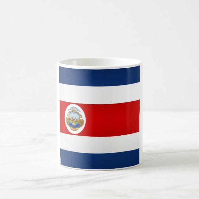 Coole Flagge Costa Ricas Kaffeetasse (Mittel)
