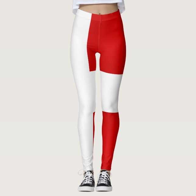 Coole Flagge Dänemarks Leggings (Vorderseite)
