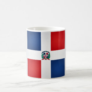 Coole Flagge der Dominikanischen Republik Kaffeetasse