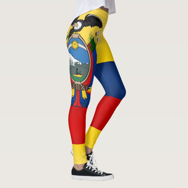 Coole Flagge Ecuadors Leggings (Rechts)