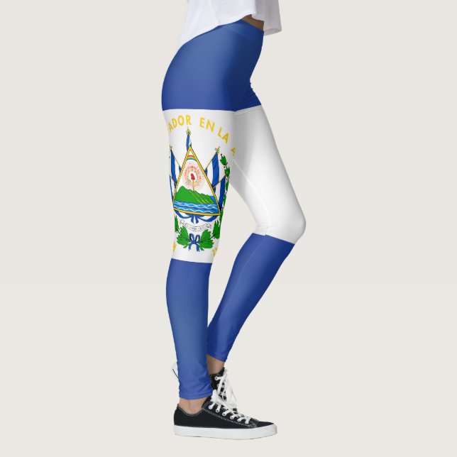 Coole Flagge El Salvadors Leggings (Rechts)