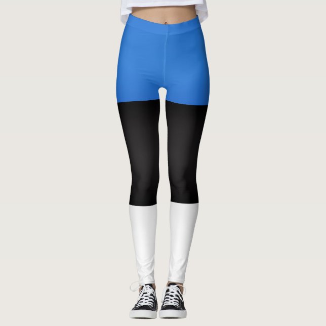 Coole Flagge Estlands Leggings (Vorderseite)