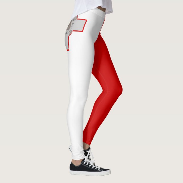 Coole Flagge Maltas Leggings (Rechts)