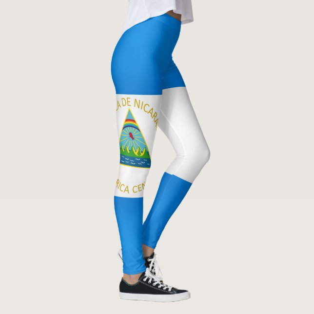 Coole Flagge Nicaraguas Leggings (Rechts)