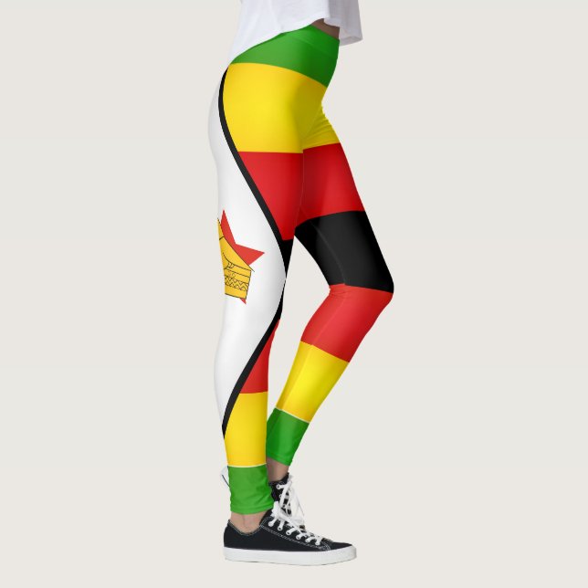 Coole Flagge Simbabwes Leggings (Rechts)