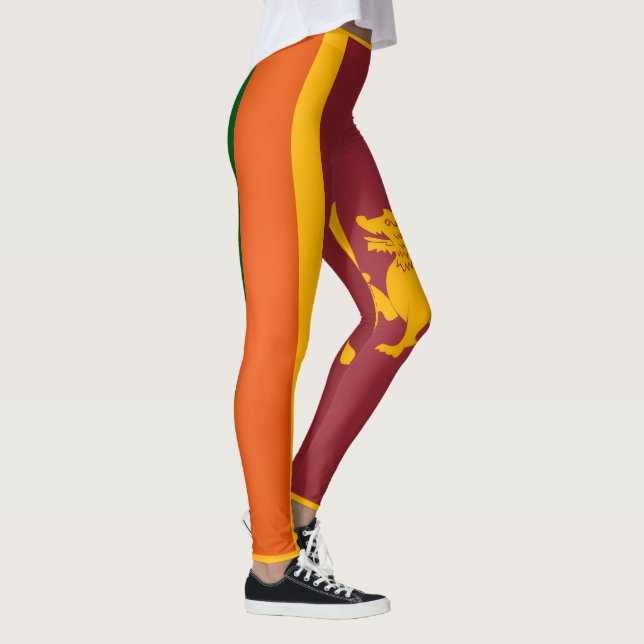 Coole Flagge Sri Lankas Leggings (Rechts)
