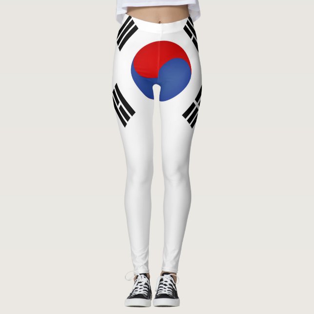 Coole Flagge Südkoreas Leggings (Vorderseite)