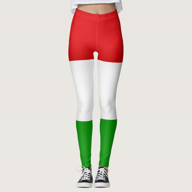 Coole Flagge Ungarns Leggings (Vorderseite)
