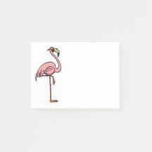 Coole Flamingo-Post-Itanmerkungen
