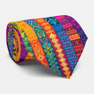 Coole Fliese Aztekenmuster Krawatte