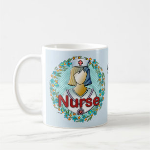 Coole florale Krankenschwester Kaffeetasse