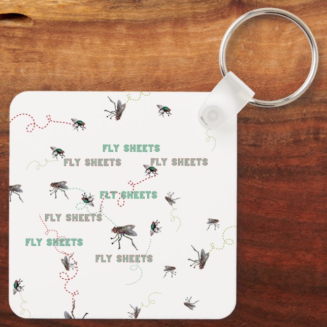 COOLE FLY SHEETS-GESCHICHTE SCHLÜSSELANHÄNGER (Rückseite)