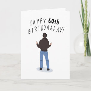Coole Fonz Happy Days 60. Geburtstagskarte Karte