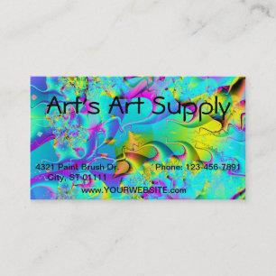 Coole Fraktal Art Business Card Visitenkarte