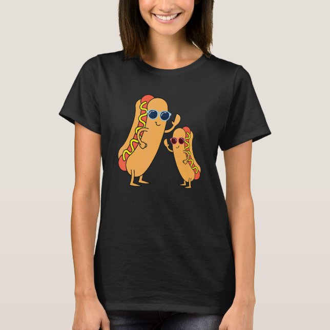 Coole Frank Weiner Fast Food Sonnenbrille H T-Shirt (Vorderseite)