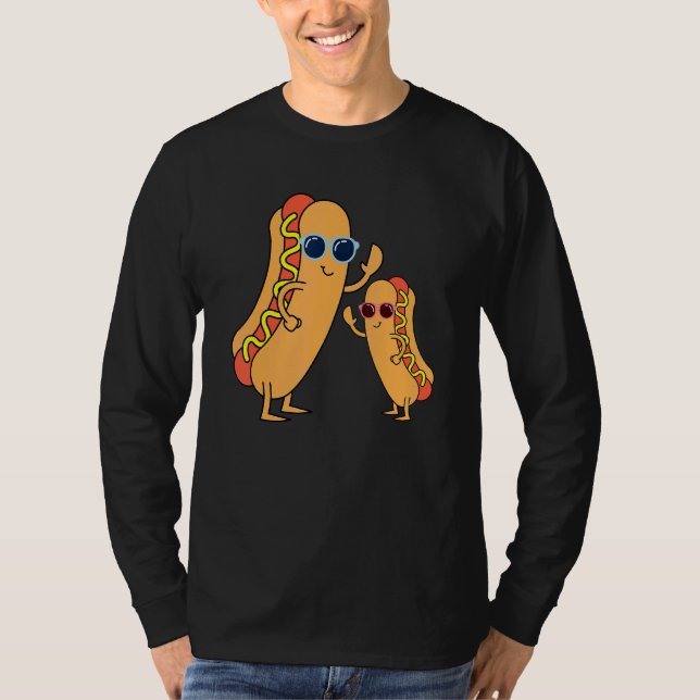 Coole Frank Weiner Fast Food Sonnenbrille H T-Shirt (Vorderseite)