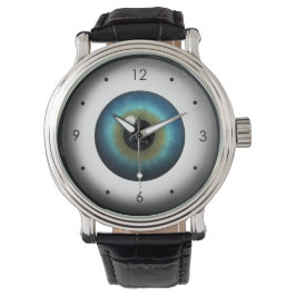 Coole Freaky Weiß blaues Auge Augenbrauenschaukeln Armbanduhr