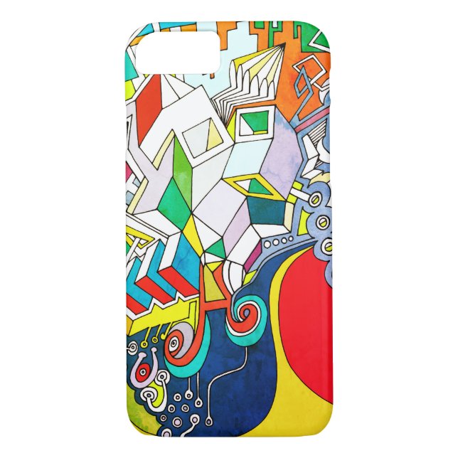 Coole Funky Art Case-Mate iPhone Hülle (Rückseite)